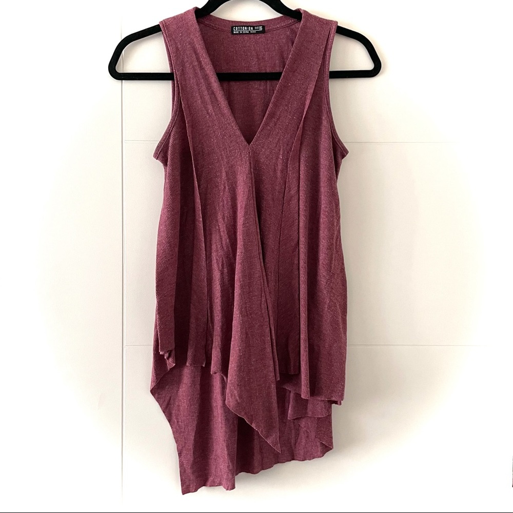 COTTON:ON Layered Uneven Tank
